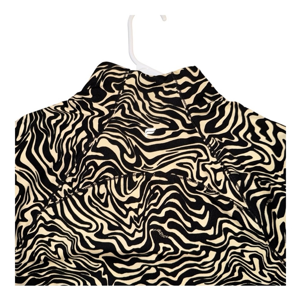 Fabletics XL Marbled Zebra Trinity Performance Activewear Zip Jacket w/ Pockets - Picture 13 of 16